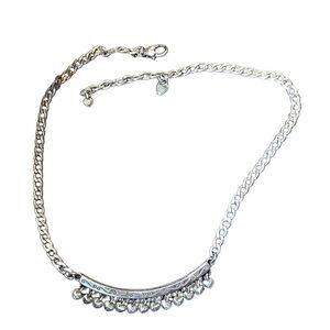 Brighton Dancing Hearts Bar Necklace Silver